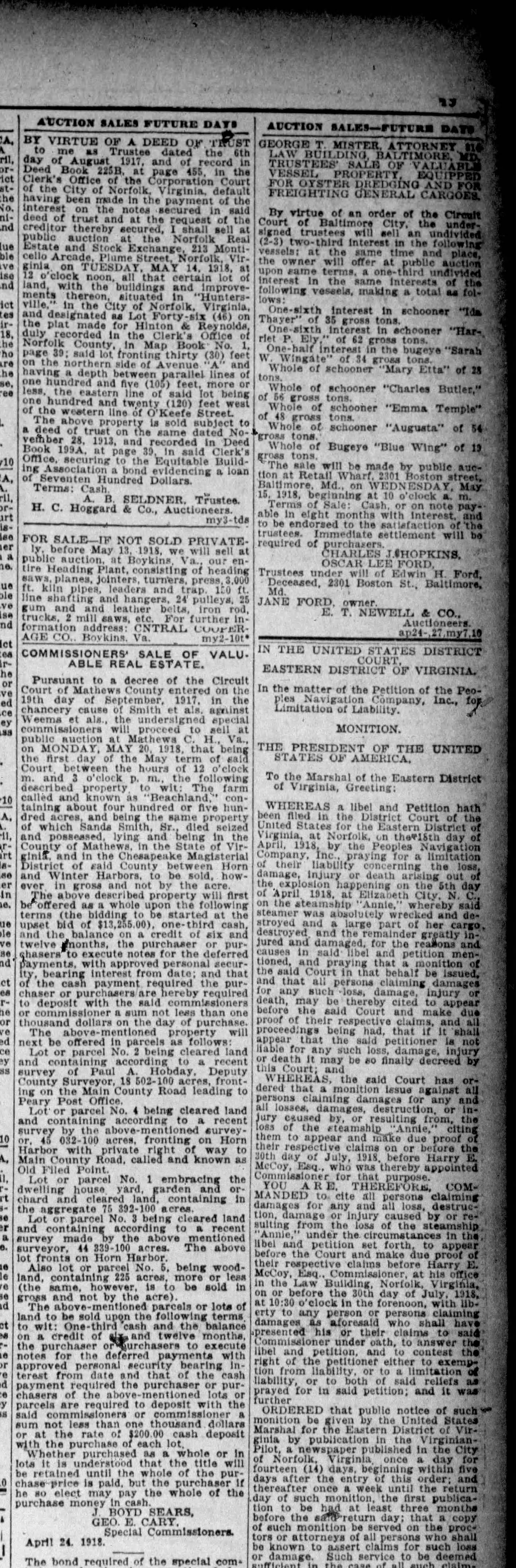 Blue Wing newspaper article